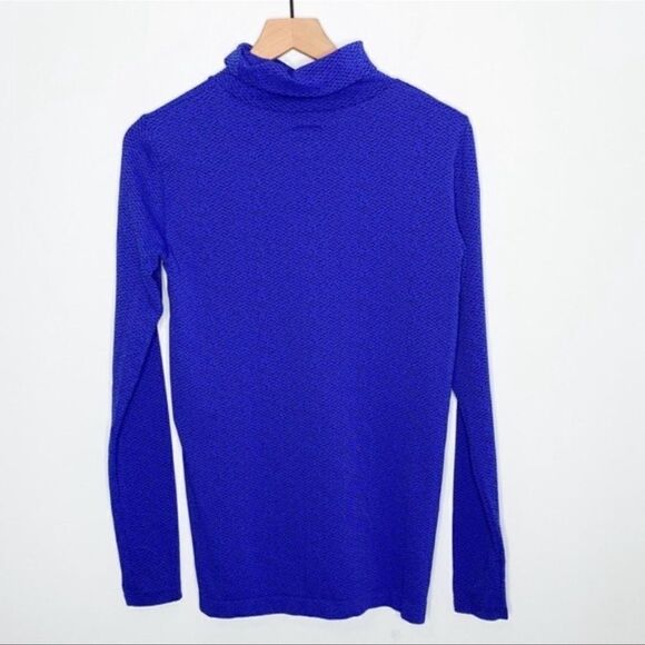 Athleta Flurry Peak Turtleneck Tanzanite Blue S - Picture 4 of 5